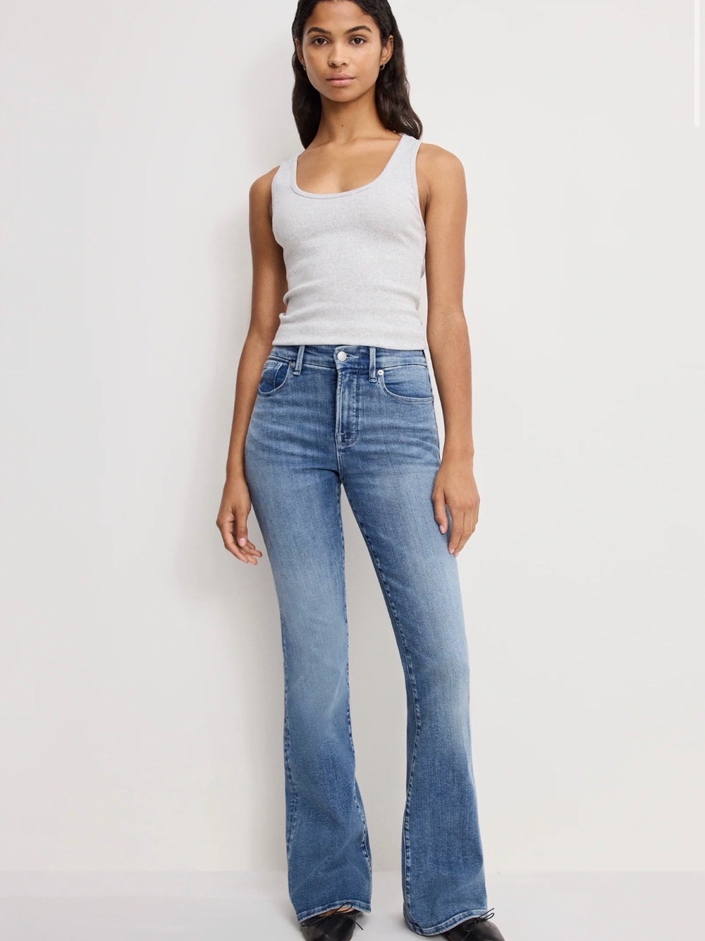 Good American Good Legs Flare Jeans
